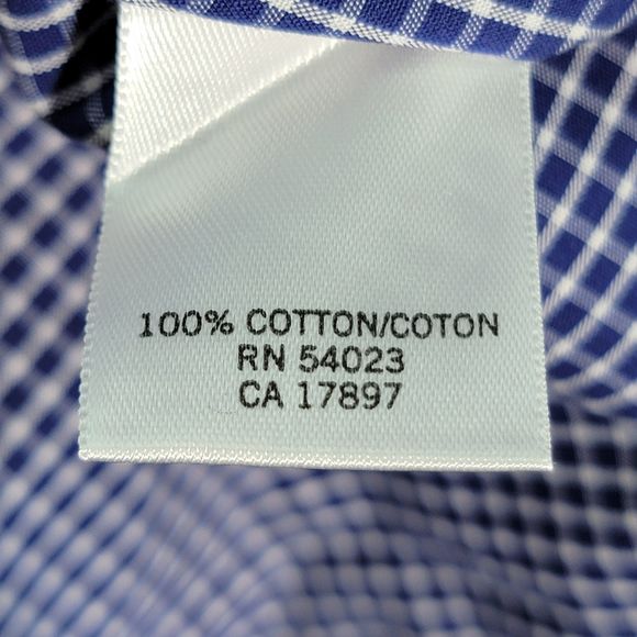 Banana Republic Blue 100% Cotton Long Sleeve ButtonDown Shirt Slim Fit Men Small - Picture 5 of 8